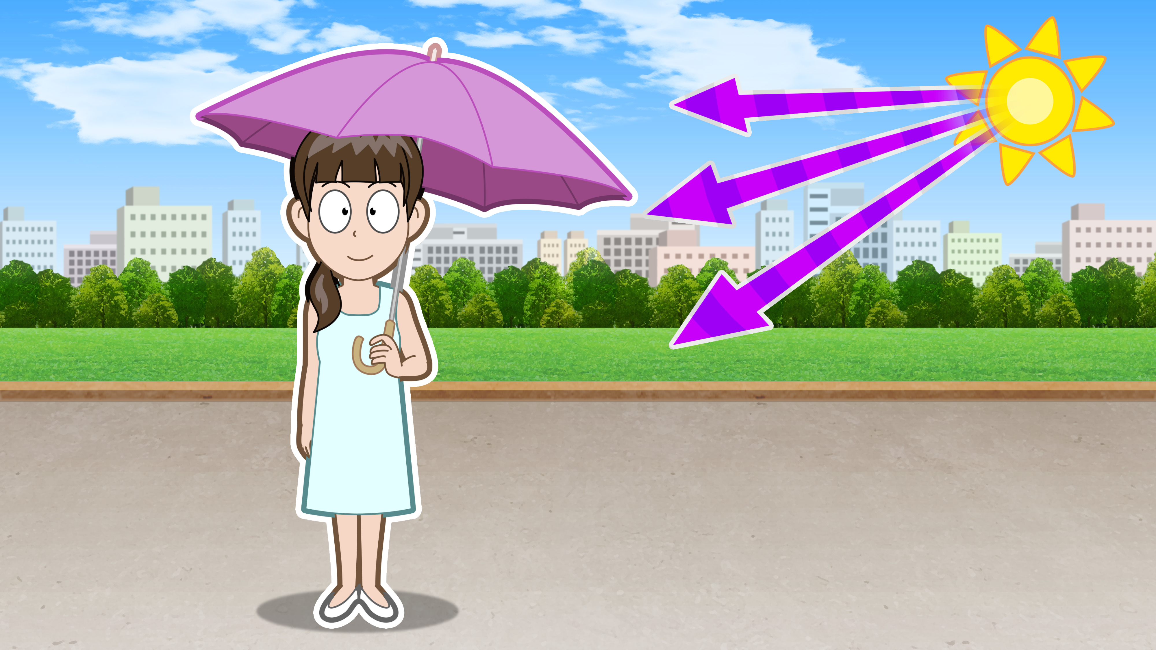 テレビ番組で使用する「説明アニメ（美容・健康ネタ）」を制作しました